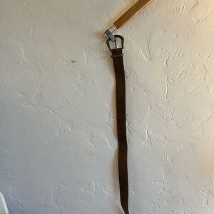 Brown Leather Women's Belt